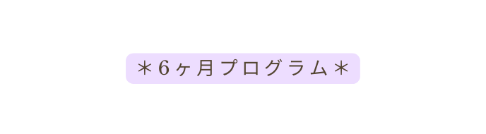 6ヶ月プログラム